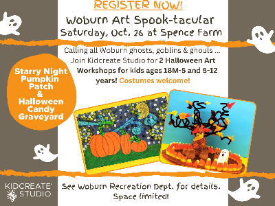 Kidcreate Studio - Wilmington. Woburn: Halloween Art Spook-tacular